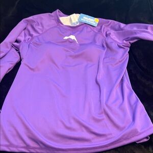 Halcurt purple rash guard with bra xl